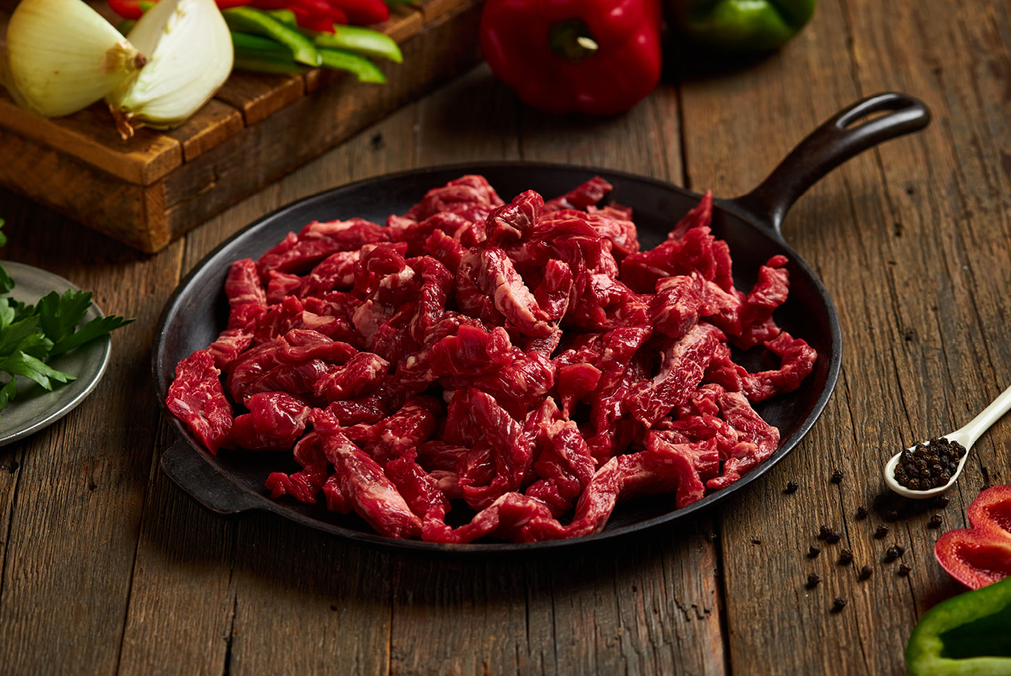 Raw Beef Stir Fry
