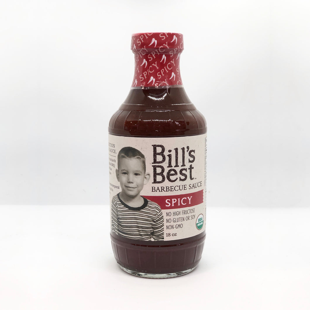 Bill's Best Organic BBQ Sauce - Spicy